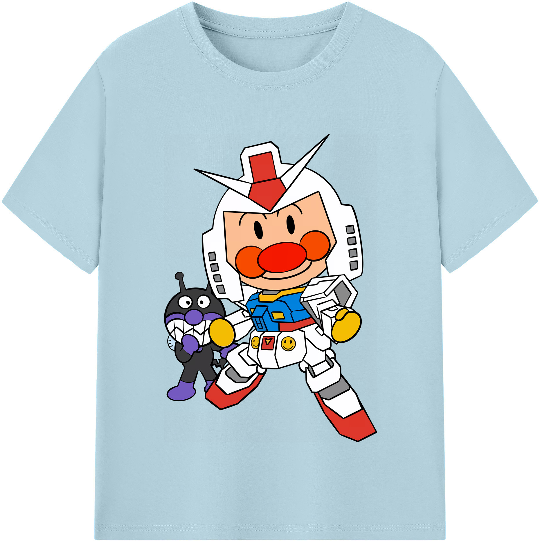 （画像用） アンパンマン Anpanman 綿100％半袖Tシャツ（フロントプリント）